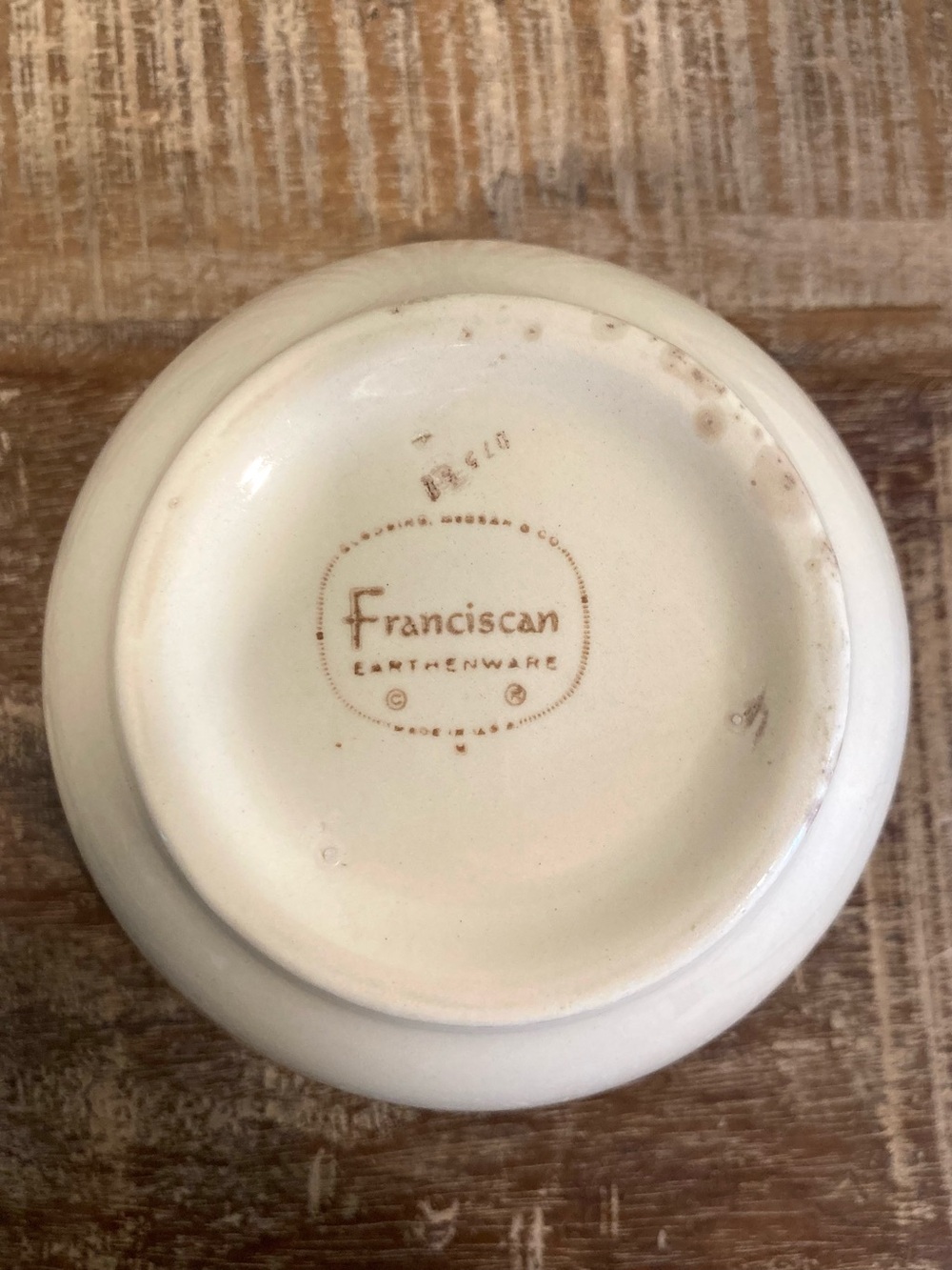 Franciscan Earthenware Hand-Painted Desert Rose 6” Mixing Bowl 1960s Vintage USA - Picture 13 of 16